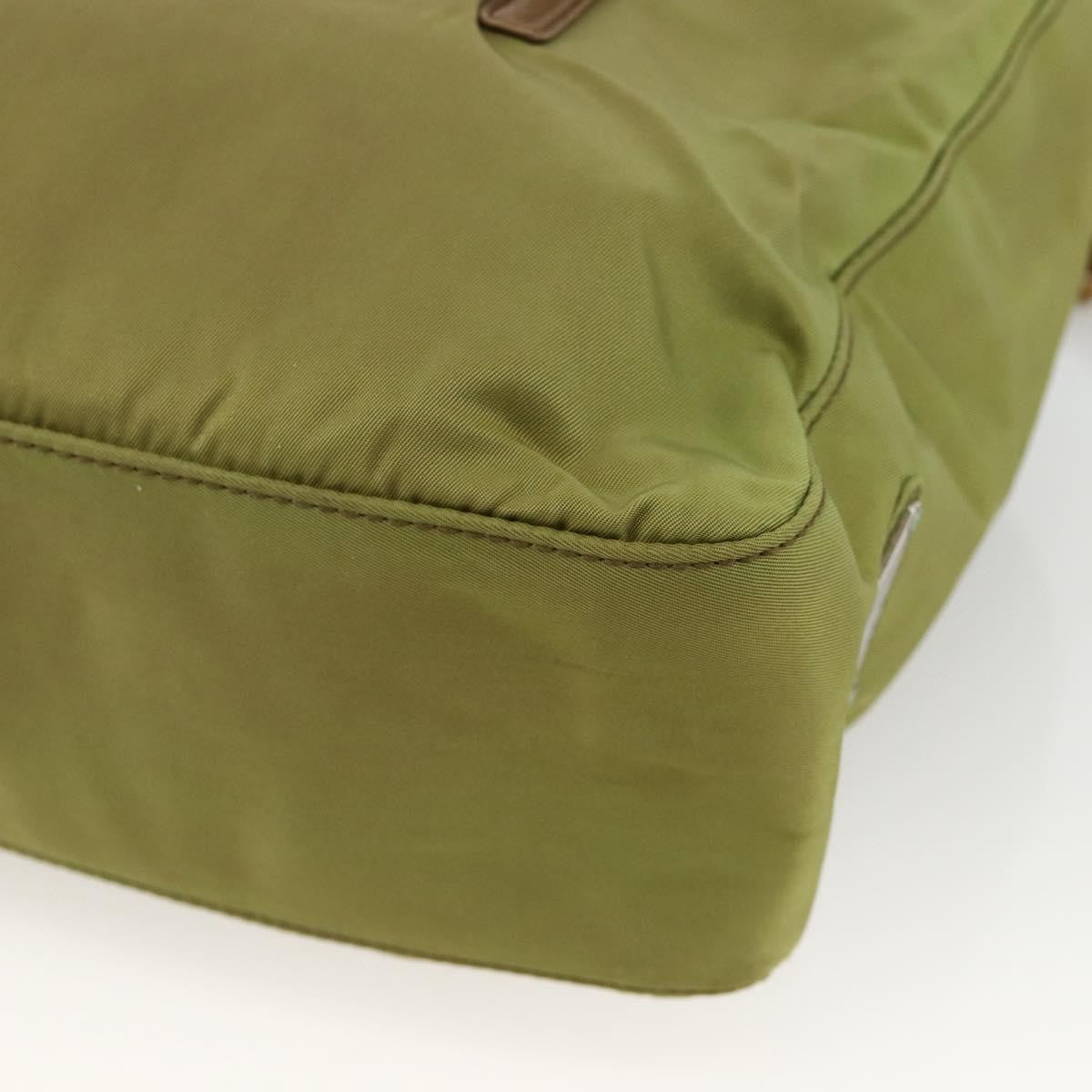 Prada Vintage Tote Tessuto, Khaki, Nylon, Tote Bag