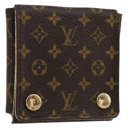 Louis Vuitton CASE JEWELRY BOX Canvas, BROWN, CANVAS, Wallets