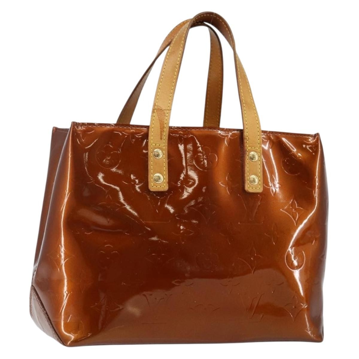 Louis Vuitton Reade Handbag Monogram Vernis, BROWN, PATENT_LEATHER, Handbag