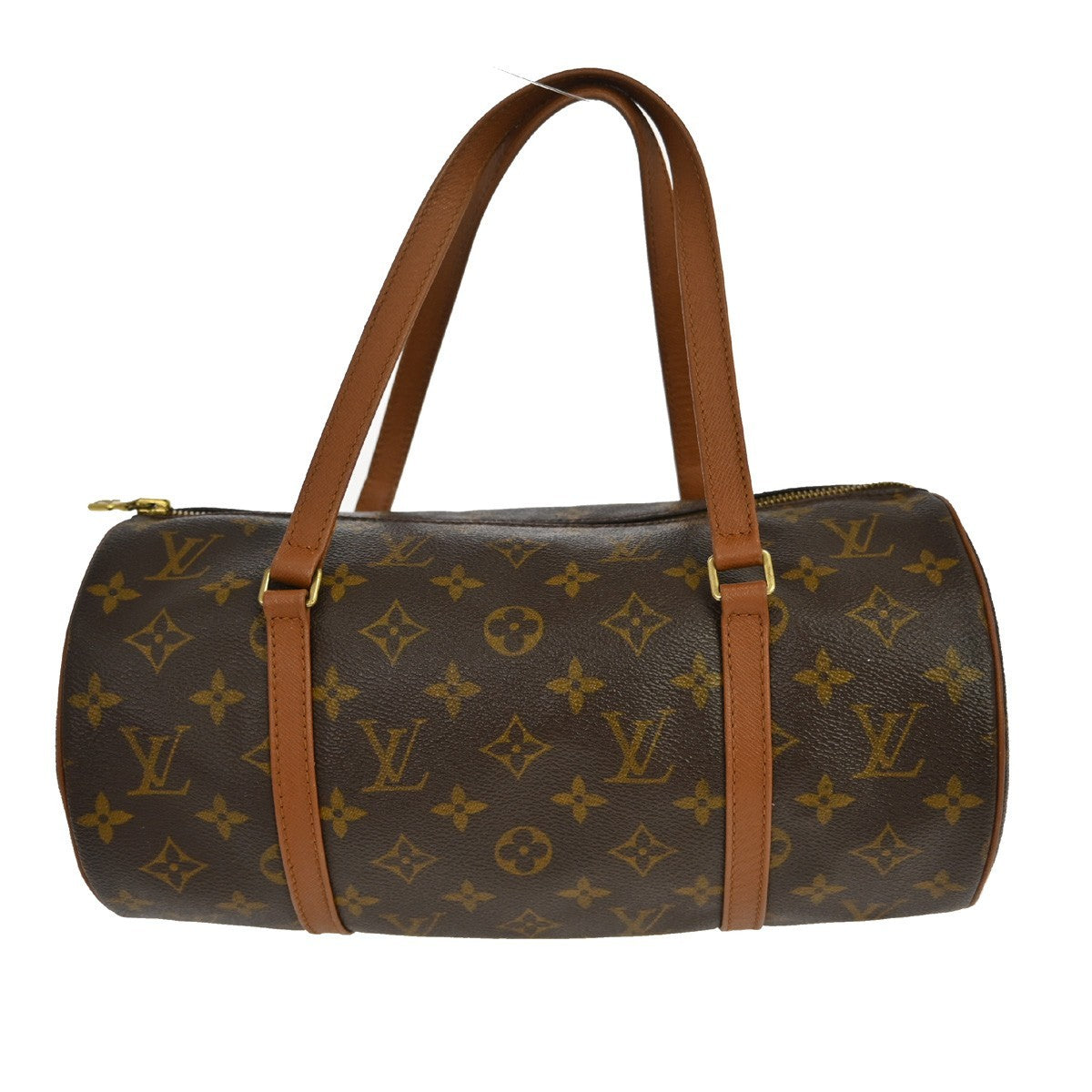 Louis Vuitton Papillon Handbag Monogram Canvas, Brown, Canvas, Handbag