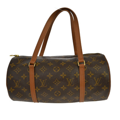 Louis Vuitton Papillon Handbag Monogram Canvas, Brown, Canvas, Handbag