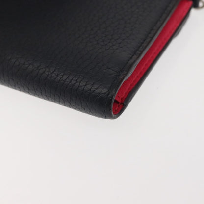 Christian Dior Diorissimo Envelope Wallet Leather, NAVY, LEATHER, Wallets