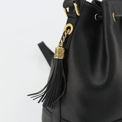 Valentino Garavani Vintage shoulder bag Leather, Black, Leather, Shoulder Bag
