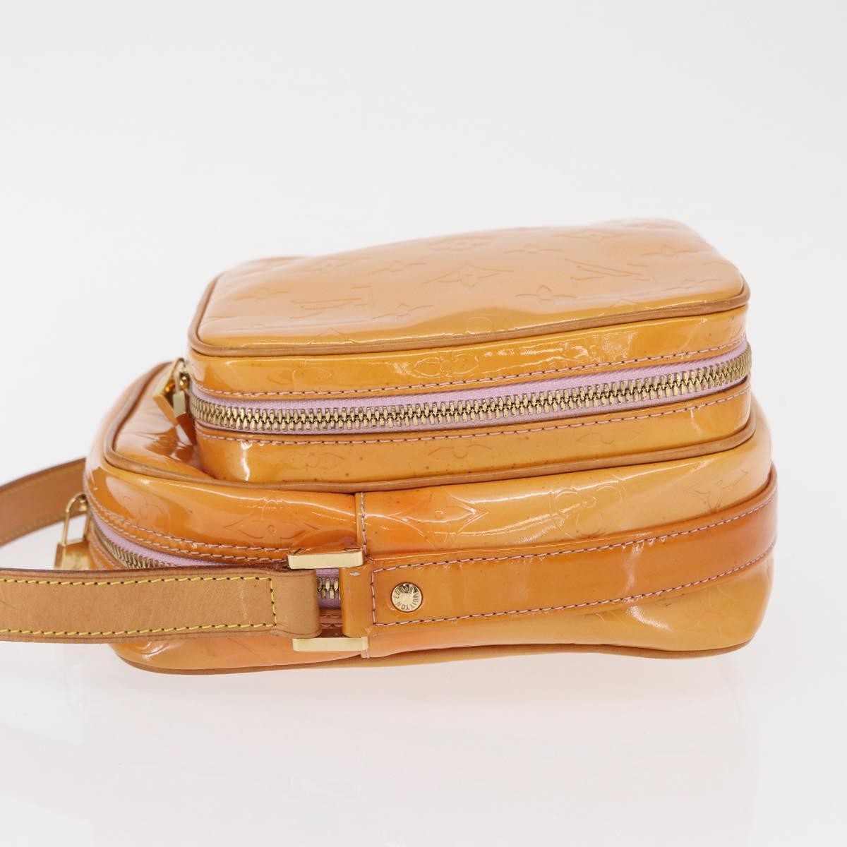 Louis Vuitton Wooster Handbag Monogram Vernis, YELLOW, PATENT_LEATHER, Clutche & pouche