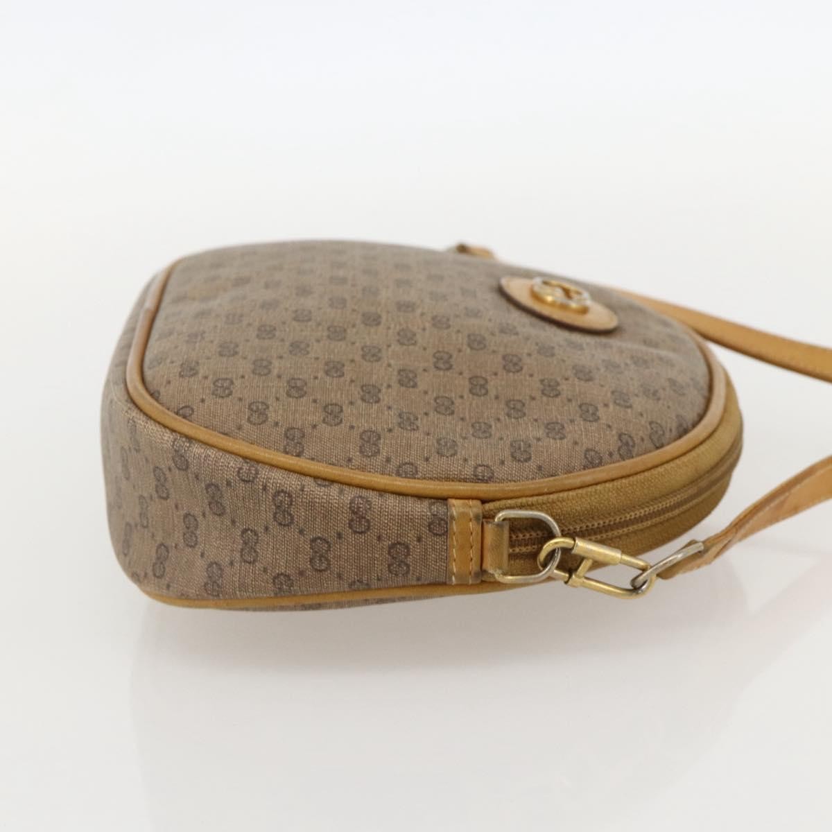 Gucci Micro GG supreme shoulder bag GG canvas, Beige, PVC, Shoulder Bag