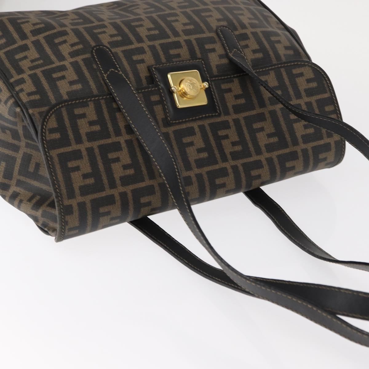 Fendi Zucca Tote bag Canvas, BROWN, PVC, Tote bag