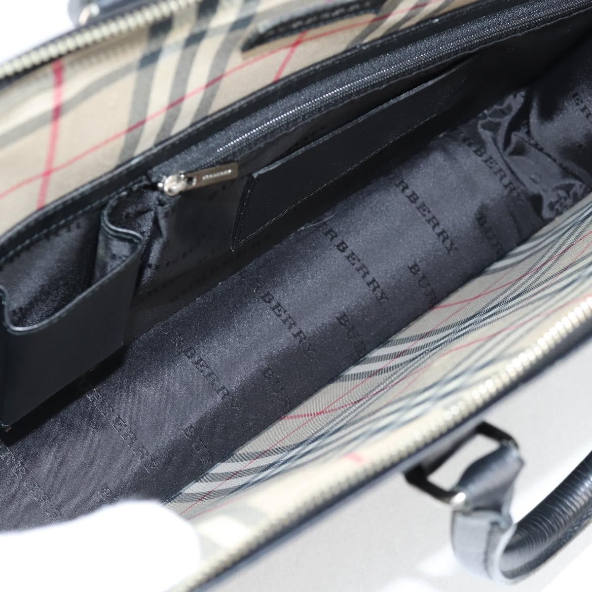 Burberry BUSINESS BAG BLACK LEATHER, BLACK, LEATHER, Briefcase