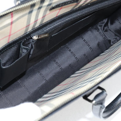 Burberry BUSINESS BAG BLACK LEATHER, BLACK, LEATHER, Briefcase