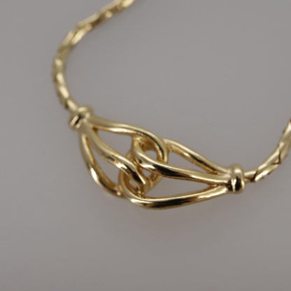 Christian Dior Vintage CD Jumbo chain necklace Metal, GOLD, METAL, Necklace