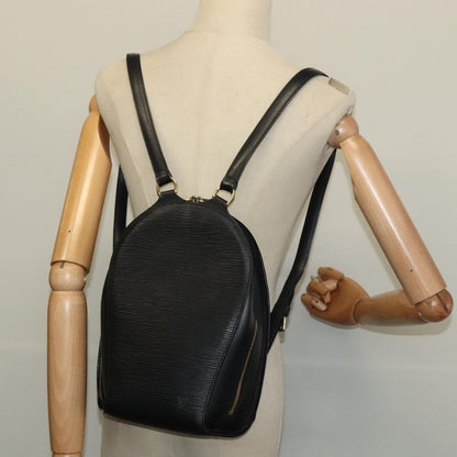 Louis Vuitton Mabillon Backpack Epi Leather, BLACK, LEATHER, Backpack
