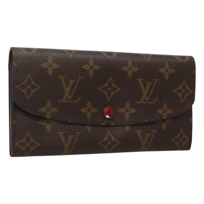 Louis Vuitton Emilie Wallet Monogram Canvas, Red, Canvas, Wallet