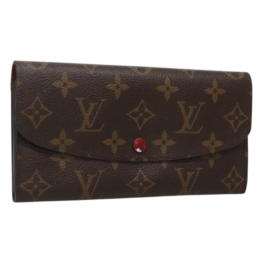 Louis Vuitton Emilie Wallet Monogram Canvas, Red, Canvas, Wallet