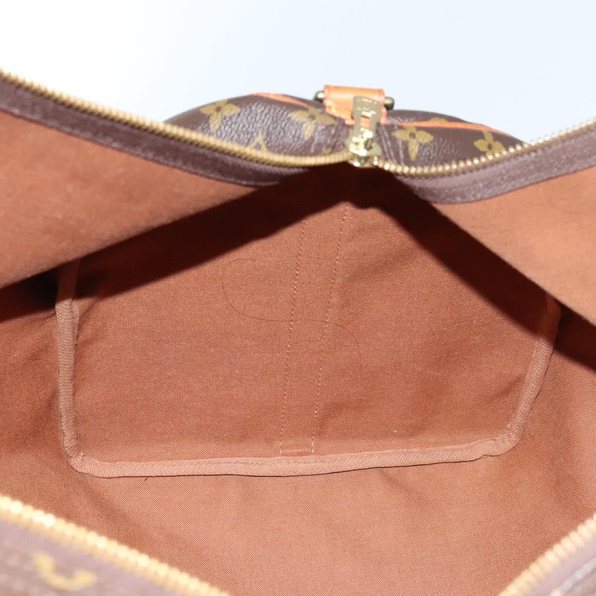 Louis Vuitton Keepall Bandouliere Bag Monogram Canvas, BROWN, CANVAS, Travel bag