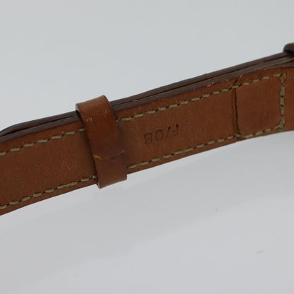 Celine Vintage Macadam Shoulder Bag Canvas and Leather, BROWN, CANVAS, Shoulder bag