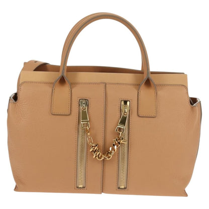 Chloe Cate Satchel Leather, Beige, Leather, Tote Bag