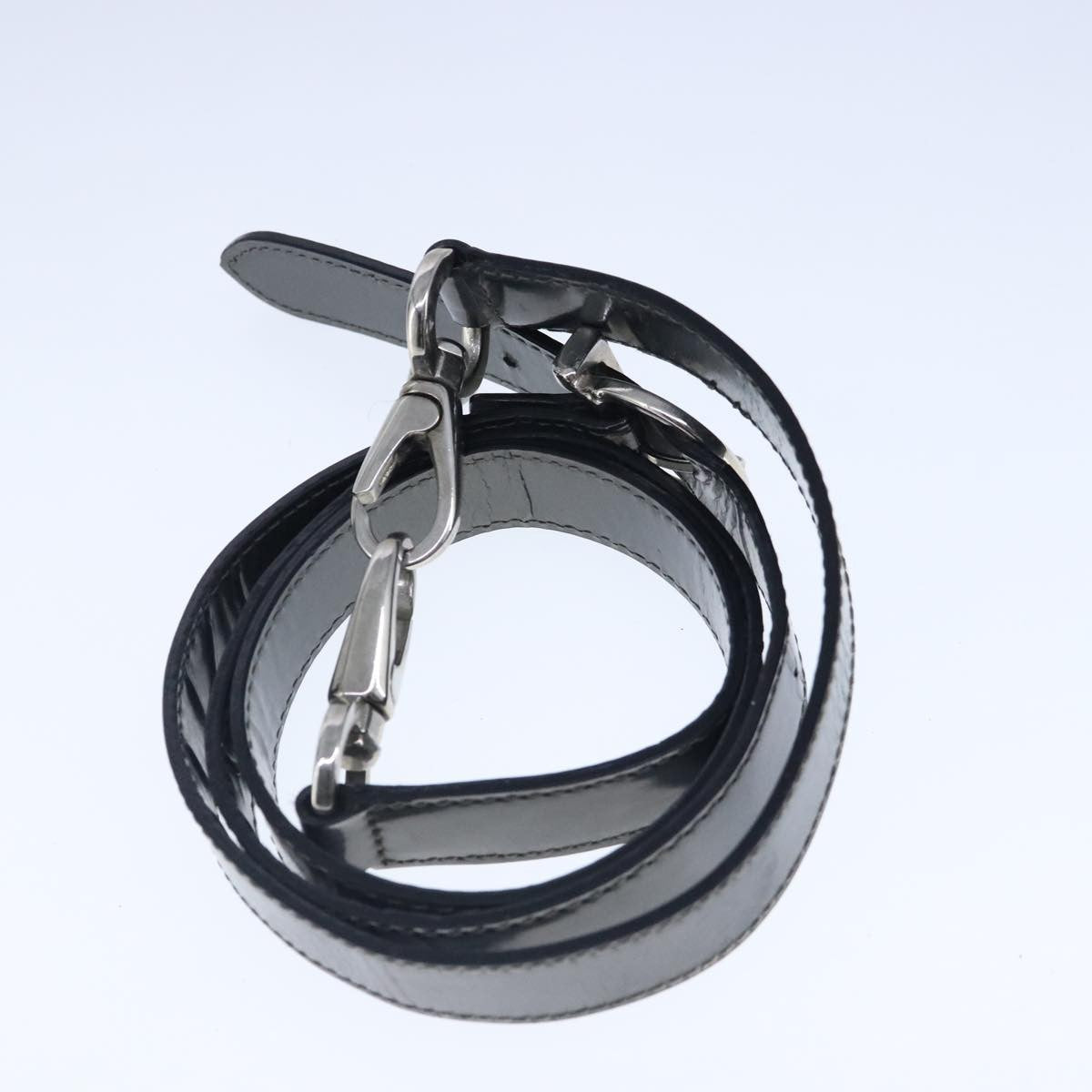 Salvatore Ferragamo Gancini handbag Leather, BLACK, LEATHER, Handbag