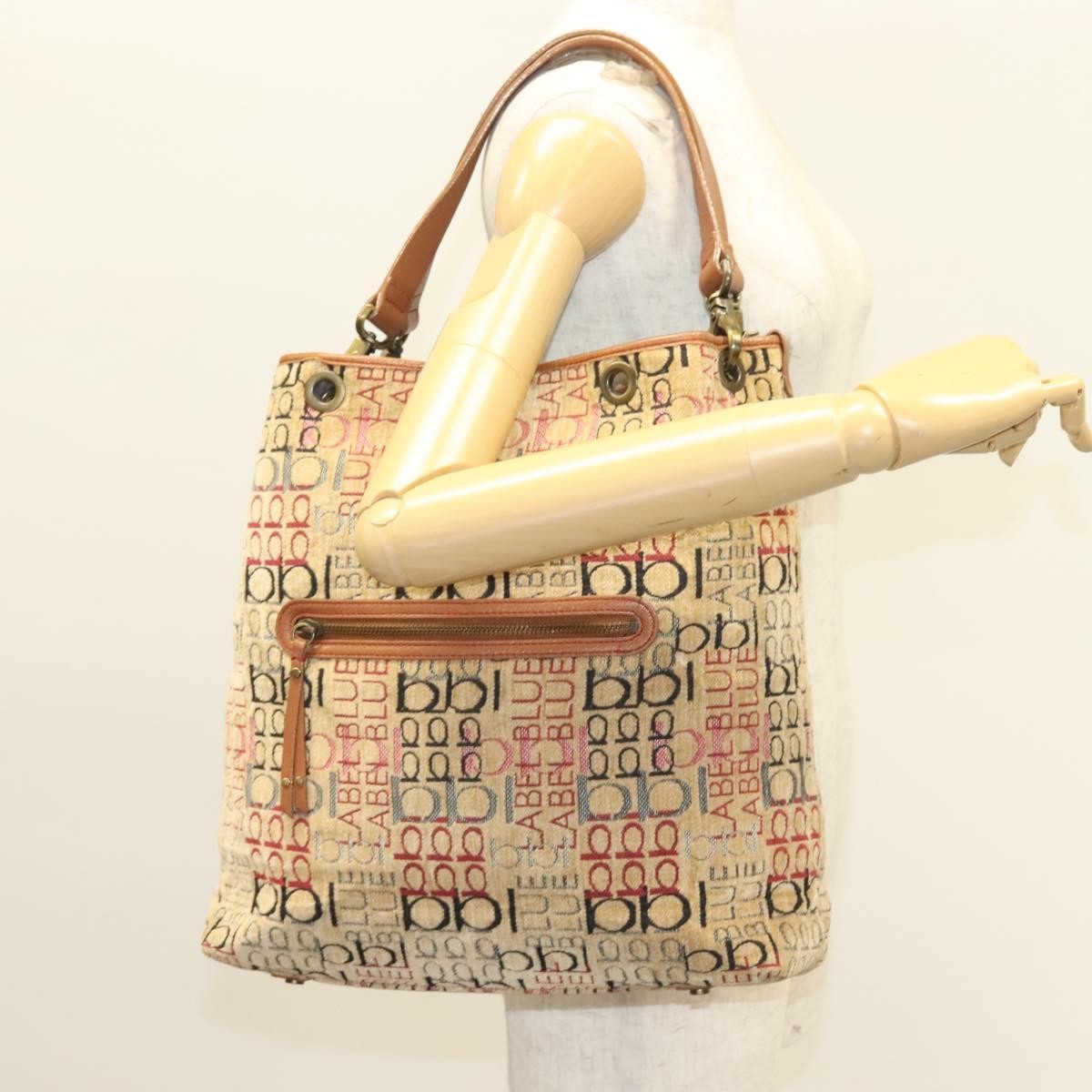 Burberry Blue Label Tote Bag Canvas, BEIGE, CANVAS, Tote bag