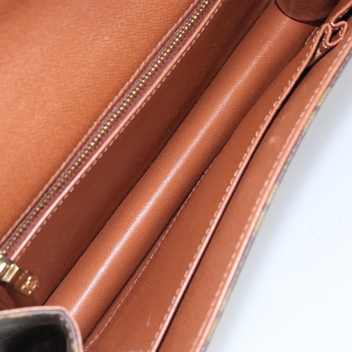 Louis Vuitton Dame Pochette Monogram Canvas, BROWN, CANVAS, Clutche & pouche