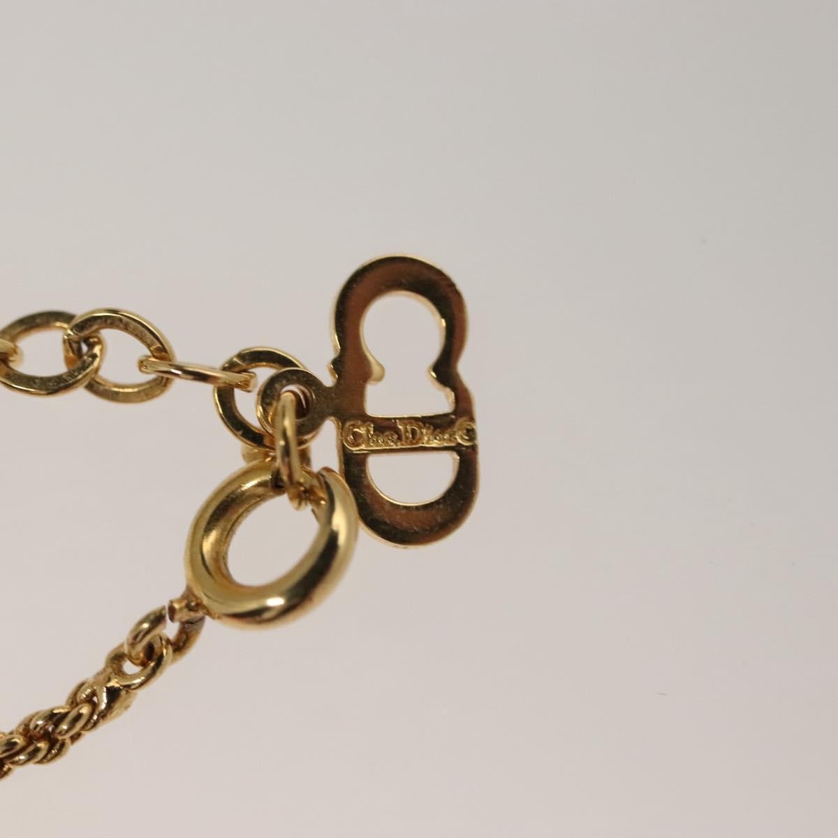 Christian Dior CD Pendant Necklace Gold-plated, GOLD, METAL, Necklace