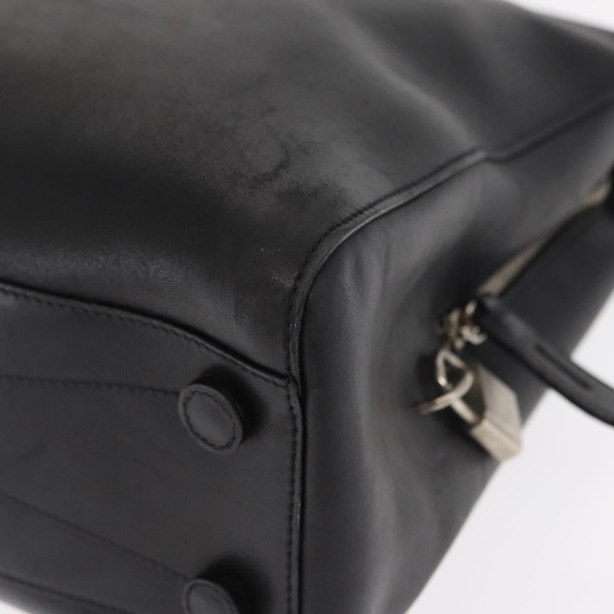 Prada Vintage Briefcase Leather, BLACK, LEATHER, Briefcase