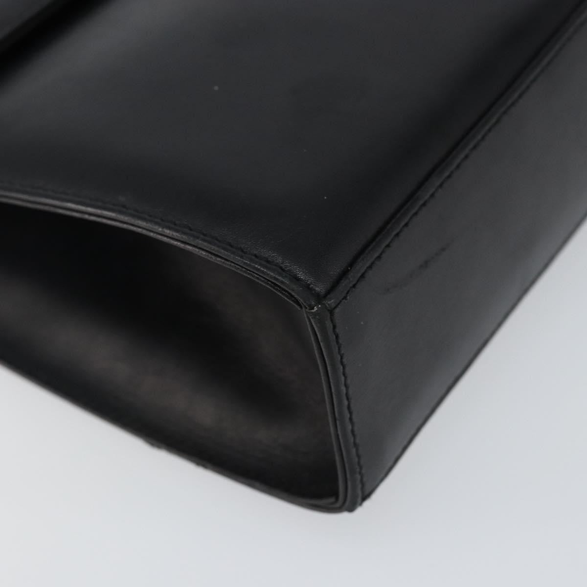 Salvatore Ferragamo Gancini Shoulder Bag Leather, BLACK, LEATHER, Shoulder bag