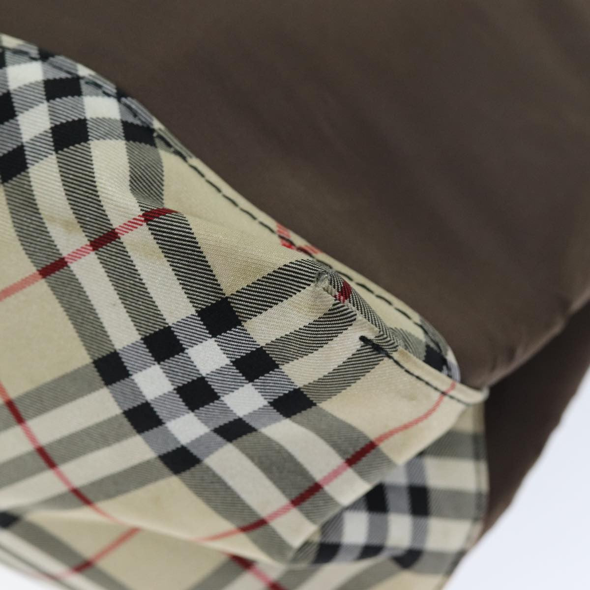 Burberry Nova Check Tote Nylon, BROWN, NYLON, Tote bag