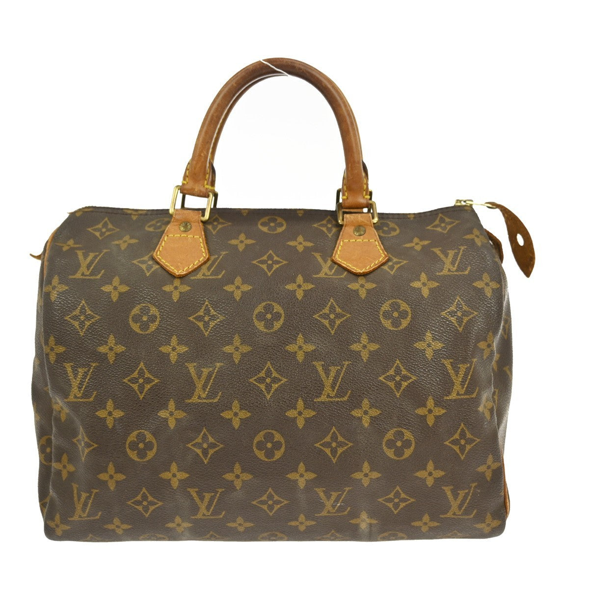 Louis Vuitton Speedy Handbag Monogram Canvas, BROWN, CANVAS, Handbag