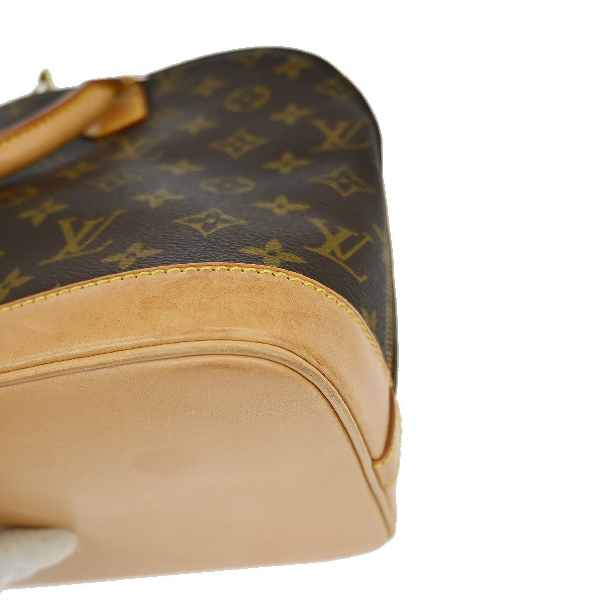 Louis Vuitton Alma Handbag Monogram Canvas, BROWN, CANVAS, Handbag