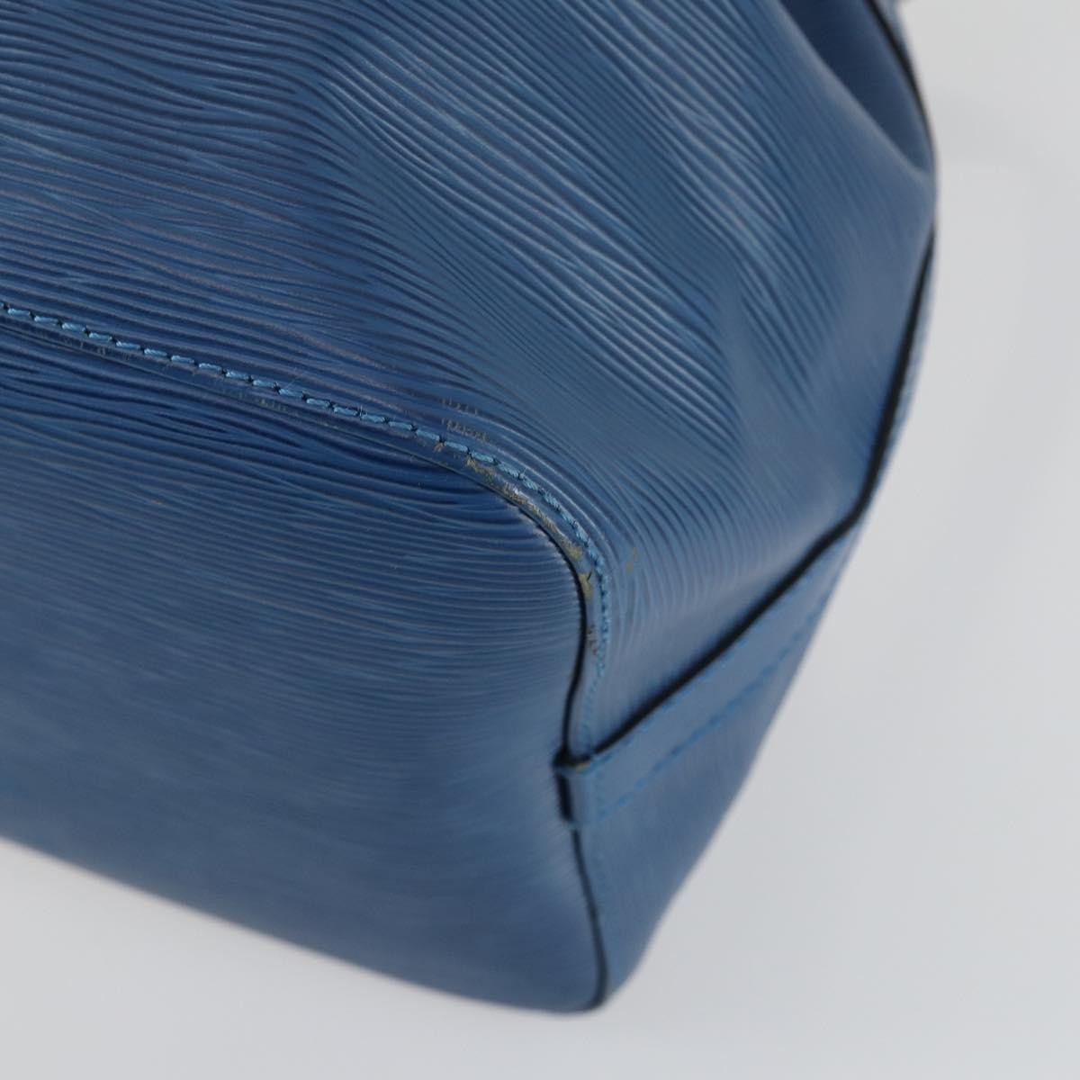 Louis Vuitton Petit Noe Handbag Epi Leather, BLUE, LEATHER, Shoulder bag