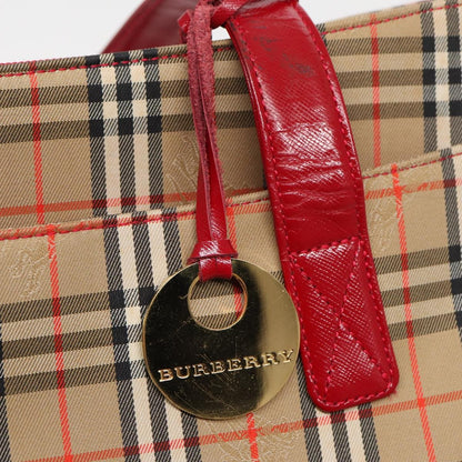 Burberry Nova Check Tote canvas check pattern, BEIGE, CANVAS, Tote bag