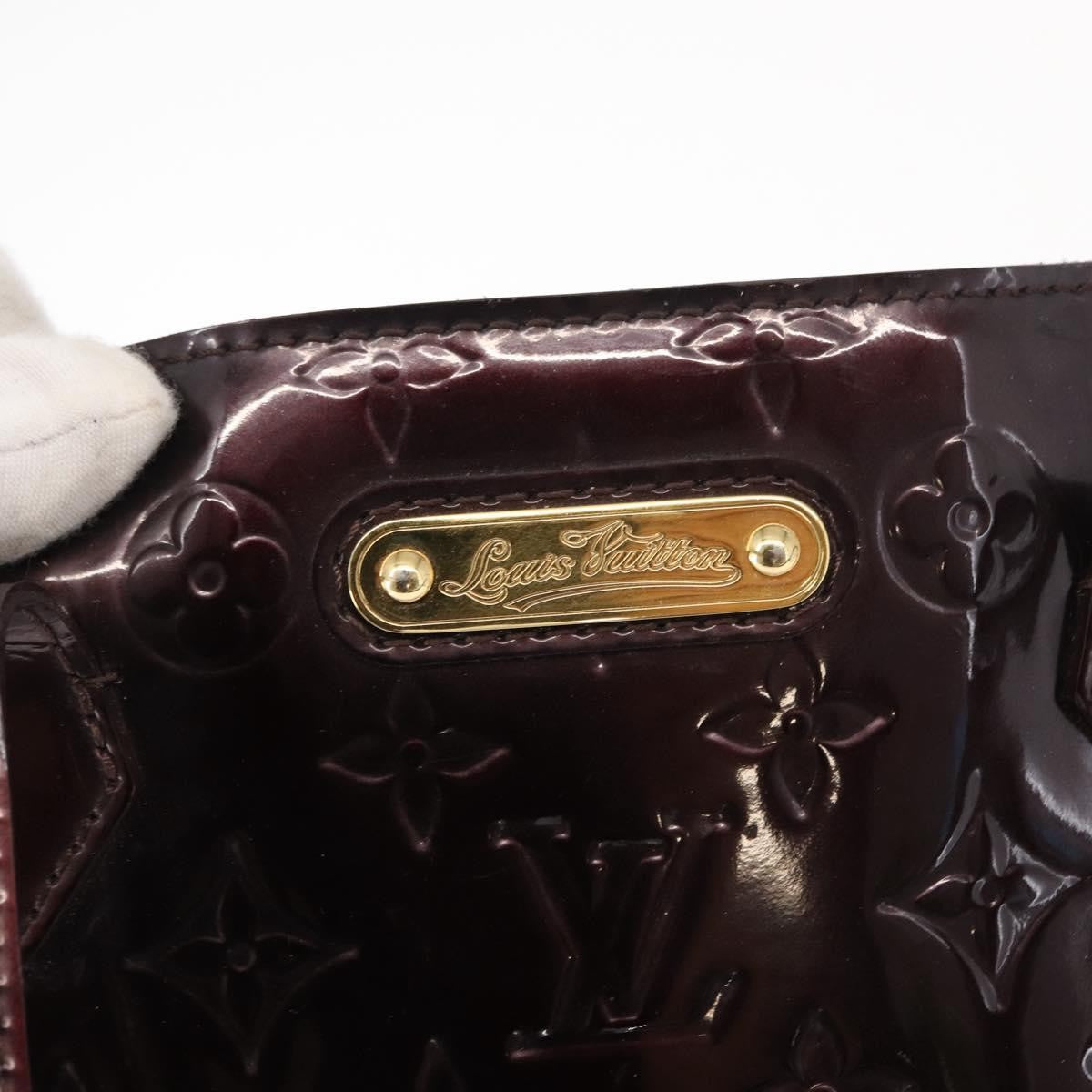 Louis Vuitton Wilshire Handbag Monogram Vernis, PURPLE, PATENT_LEATHER, Handbag