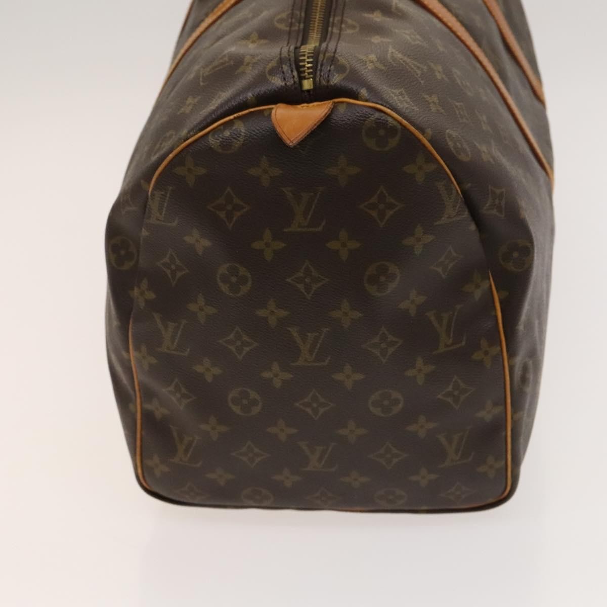 Louis Vuitton Keepall Bag Monogram Canvas, BROWN, CANVAS, Travel bag