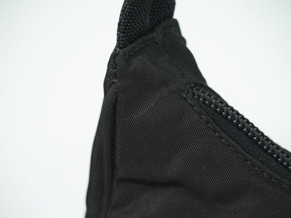 Prada Hobo Tessuto, BLACK, NYLON, Handbag