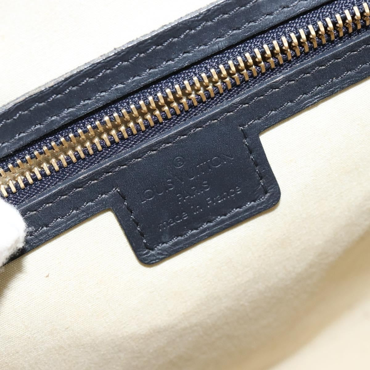 Louis Vuitton Josephine Handbag Mini Lin, BLUE, CANVAS, Handbag