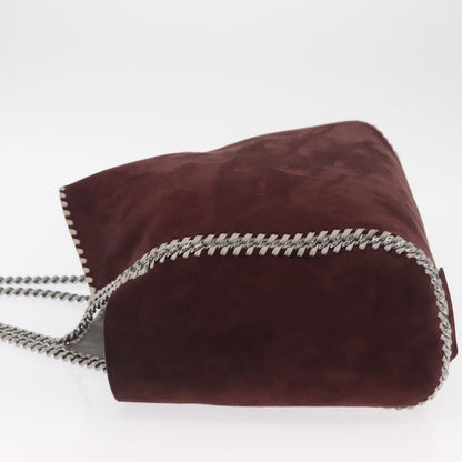 Stella McCartney Falabella Reversible Tote Shaggy Deer, BURGUNDY, POLYESTER, Tote bag