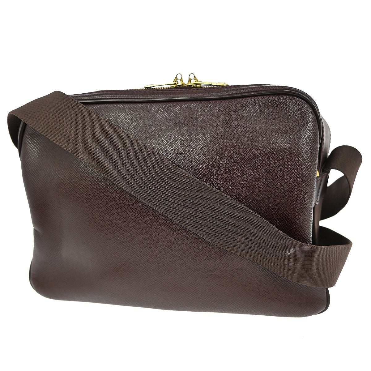 Louis Vuitton Reporter Bag Taiga Leather, PURPLE, LEATHER, Shoulder bag