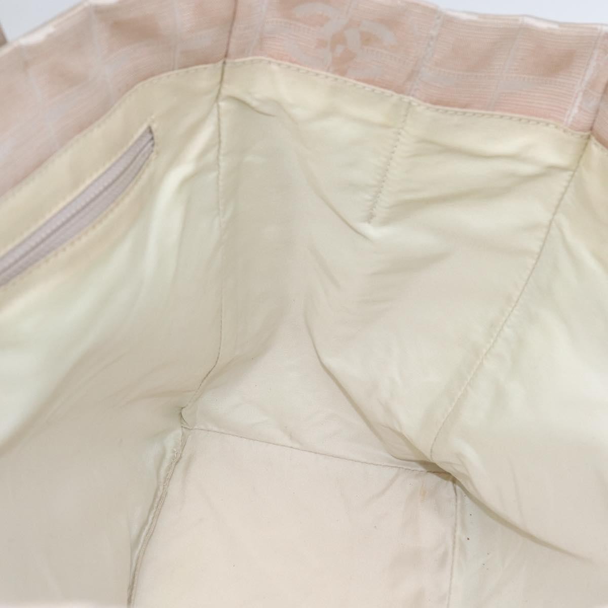 Chanel Travel Line Tote Nylon, BEIGE, NYLON, Tote bag