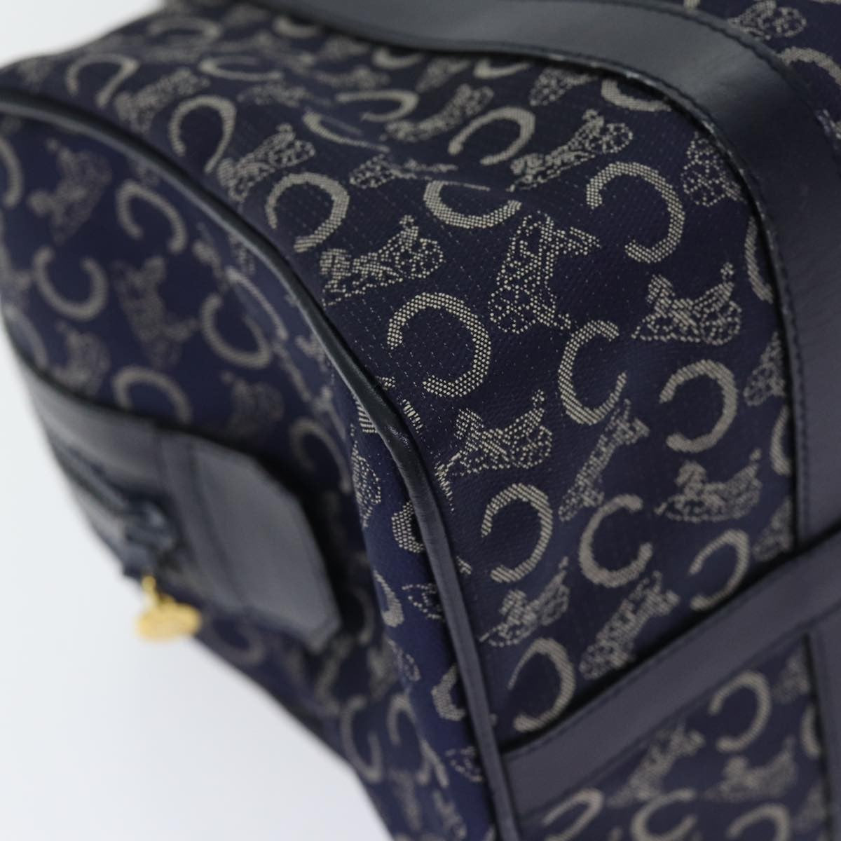 Celine C Sulky Boston bag Canvas, NAVY, CANVAS, Travel bag