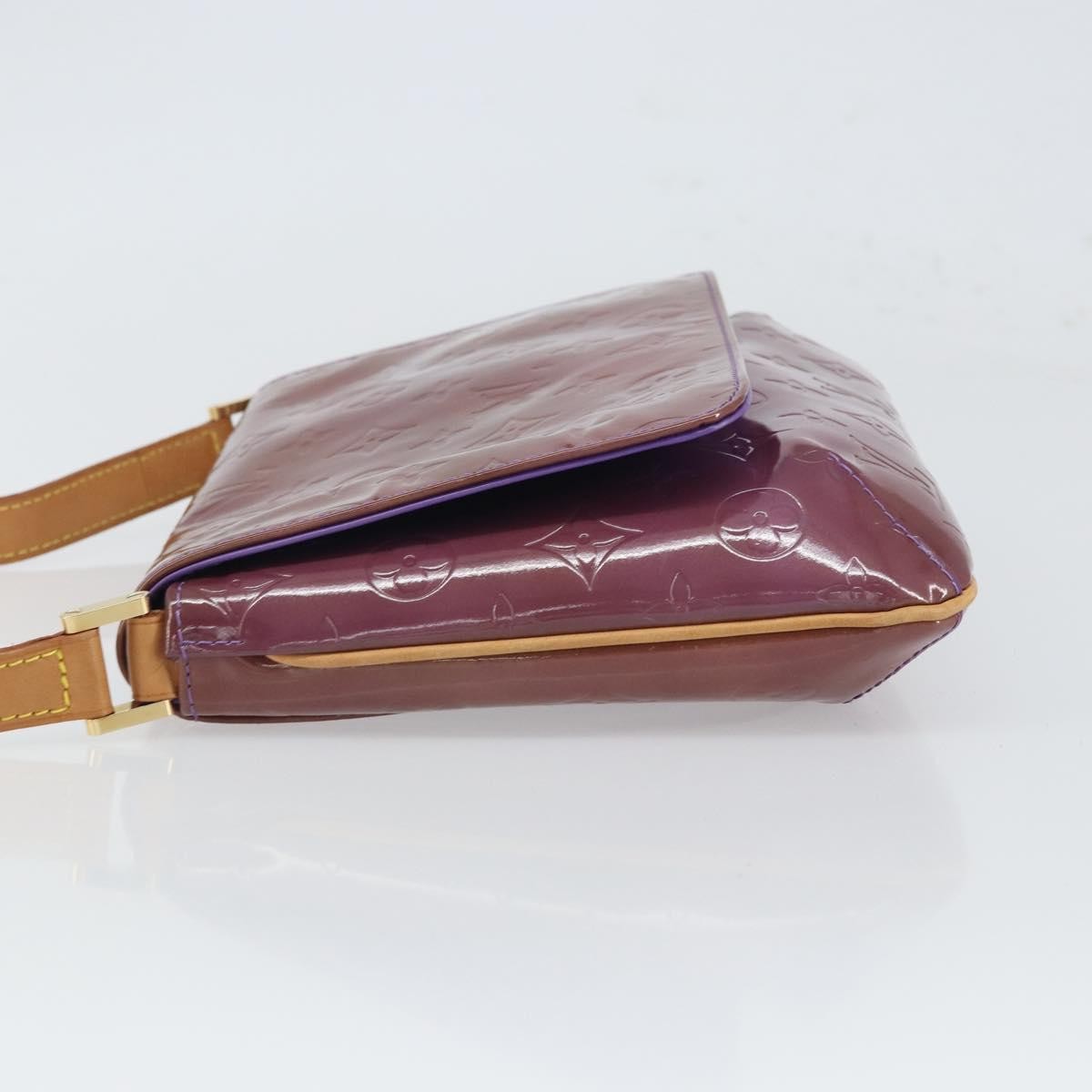 Louis Vuitton Thompson Street Handbag Monogram Vernis, PURPLE, PATENT_LEATHER, Shoulder bag