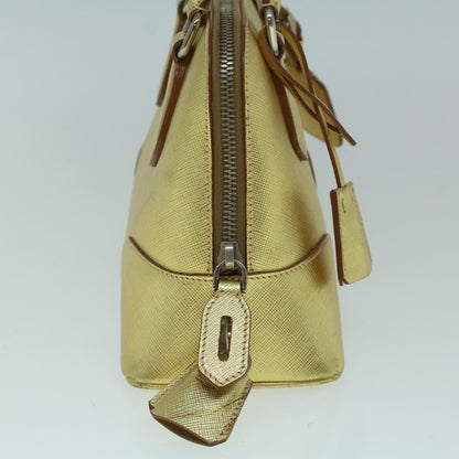 Prada Promenade Bag Saffiano Leather, GOLD, LEATHER, Handbag
