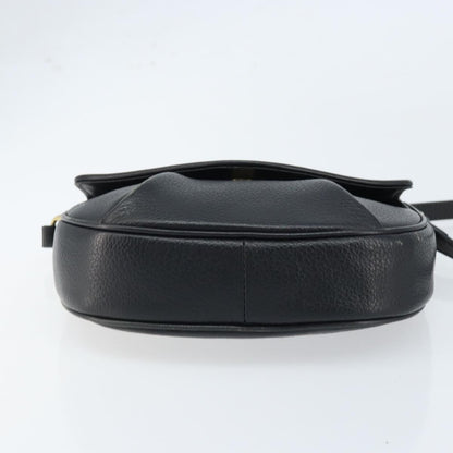 Burberry Flap Shoulder Bag Leather, BLACK, LEATHER, Shoulder bag