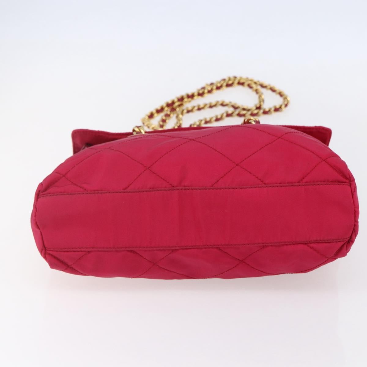 Prada Re-Edition 1995 Chain Tote Quilted Re-Nylon, Pink, Nylon, Shoulder Bag