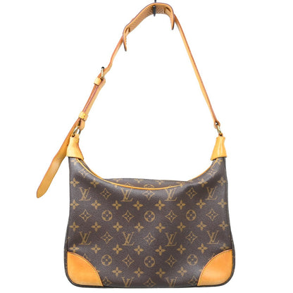 Louis Vuitton Boulogne Handbag Monogram Canvas, Brown, Canvas, Shoulder Bag