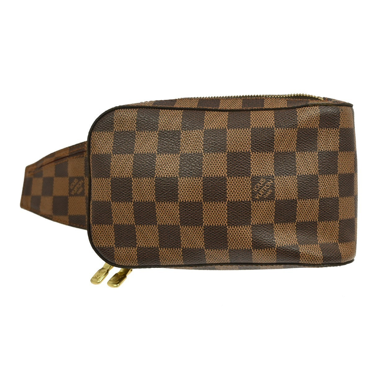 Louis Vuitton Geronimos Waist Bag Damier, BROWN, CANVAS, Clutche & pouche