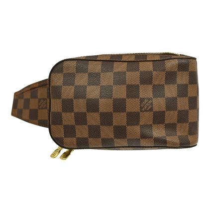 Louis Vuitton Geronimos Waist Bag Damier, BROWN, CANVAS, Clutche & pouche