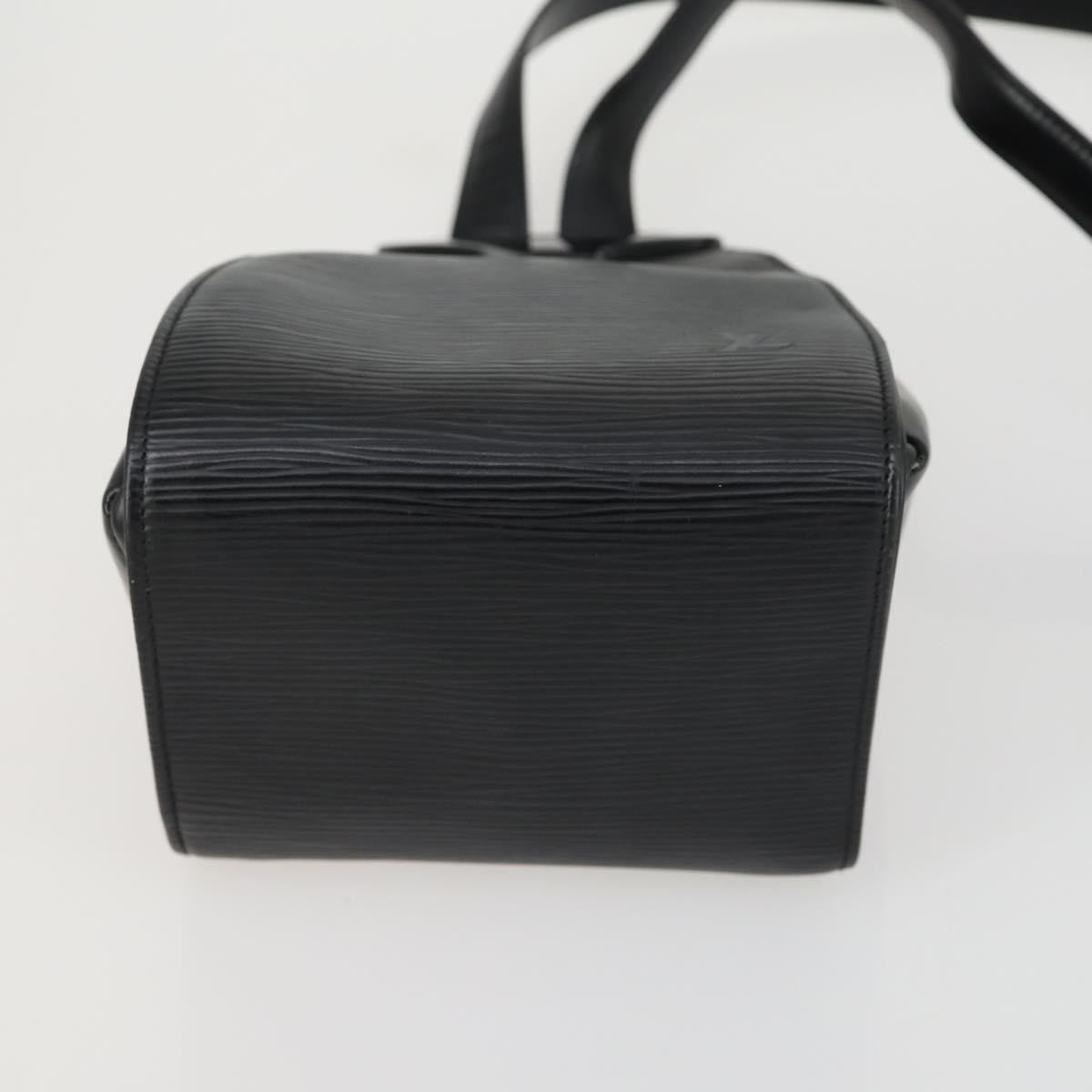 Louis Vuitton Minuit Handbag Epi Leather, BLACK, LEATHER, Shoulder bag