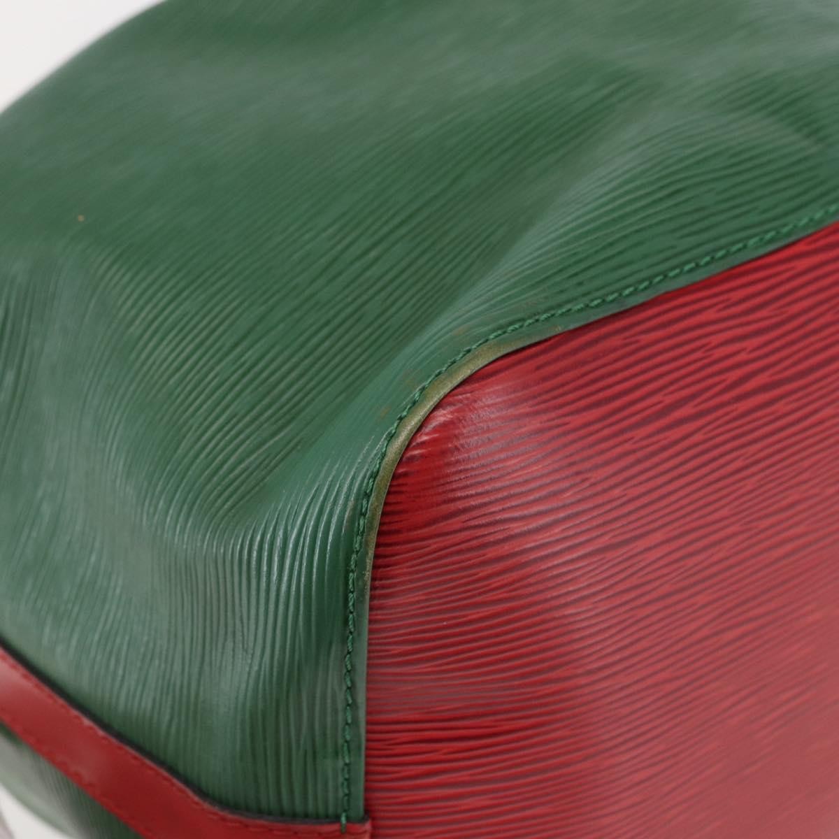 Louis Vuitton Bicolor Petit Noe Handbag Epi Leather, GREEN, LEATHER, Handbag