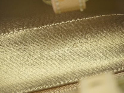 Chanel Biarritz Tote Quilted Coated Canvas, METALLIC, CANVAS, Tote bag