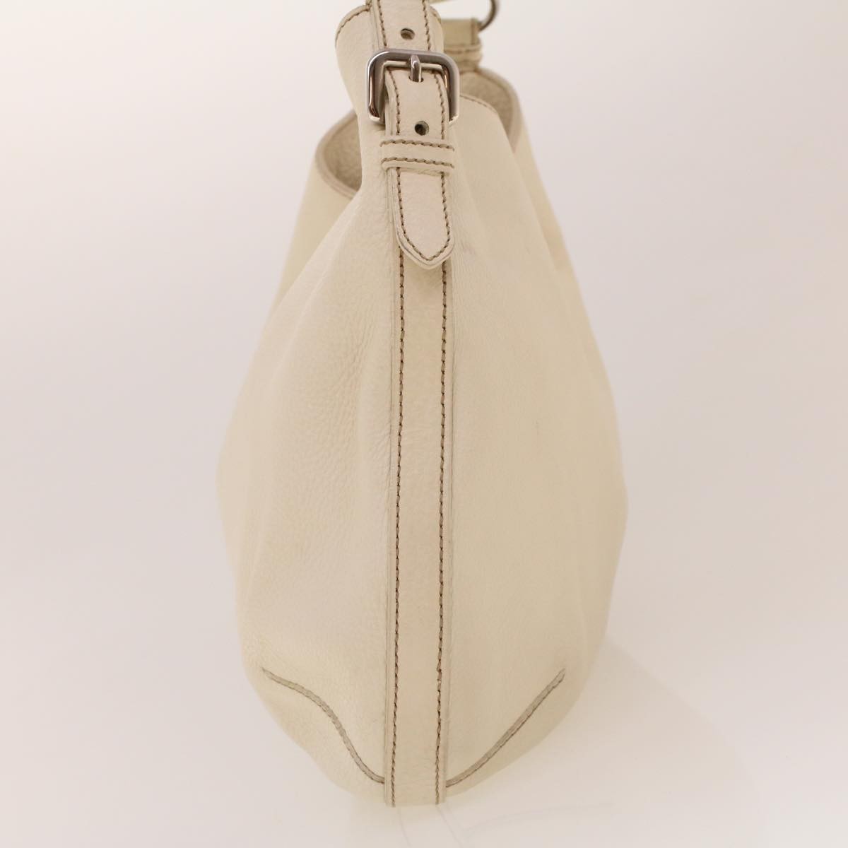 Prada Vintage Shoulder Bag Leather, White, Leather, Shoulder Bag