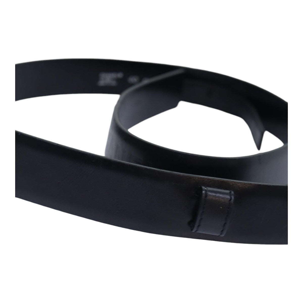 Chanel Buckle Belt Leather, BLACK, LEATHER, Belts